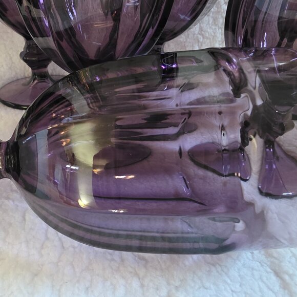 Libbey Duratuff Gibraltar Purple Goblets, Set of 8 - Picture 4 of 5